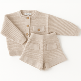 Conjunto Tricot Infantil com Textura Waffle