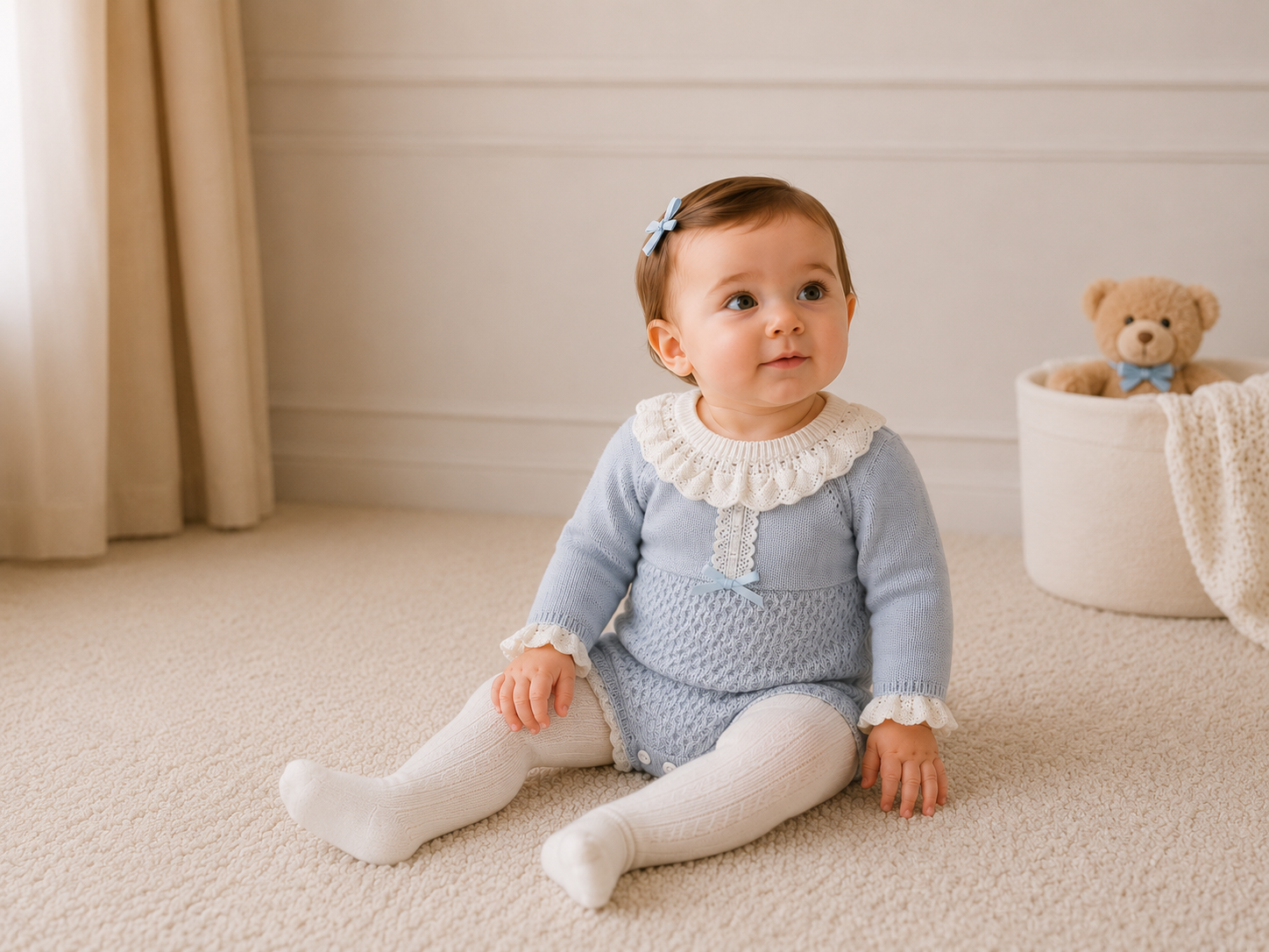 Romper Tricot Celeste