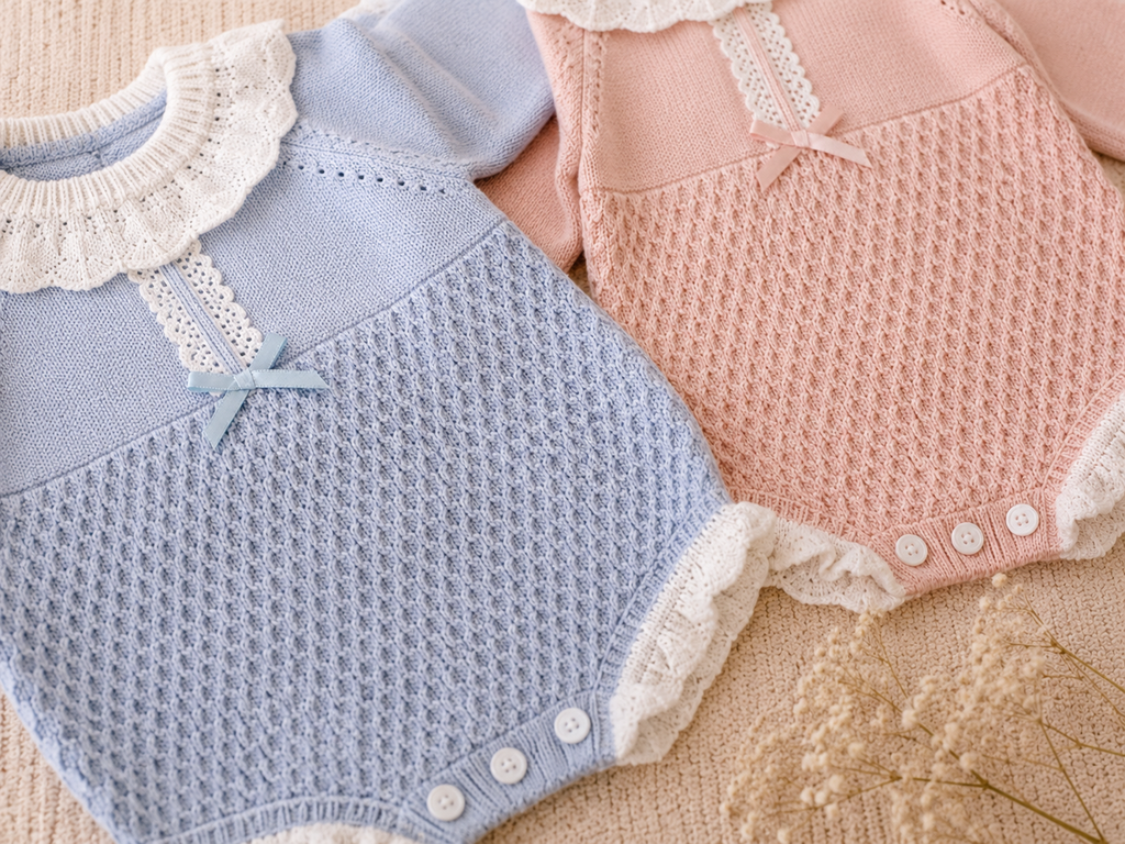 Romper Tricot Celeste
