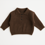 Suéter Infantil de Lã com Botões